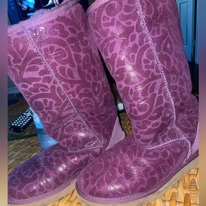 Purple Paisley UGG boots